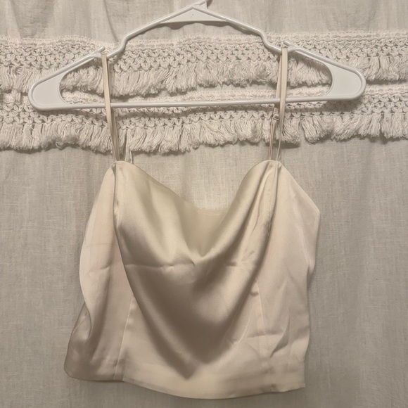 Aritzia Tops - Aritzia Cream Satin Camisole